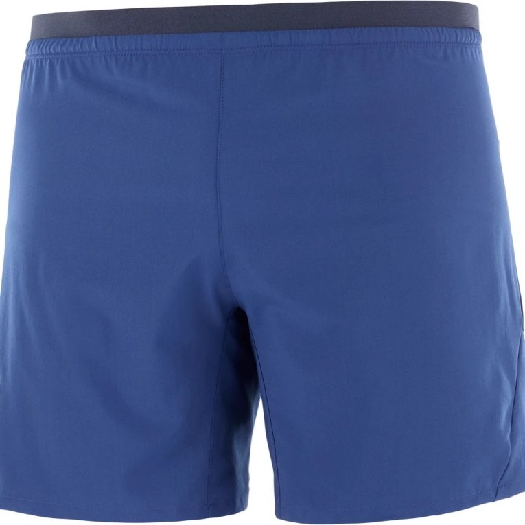 Calções Salomon Cross 7'' No Liner Masculino Azuis | PT K86420